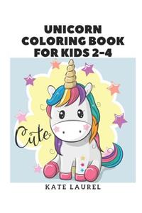 Unicorn Coloring Book for Kids 2 - 4