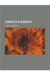 Cowley's Essays