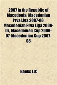 2007 in the Republic of Macedonia