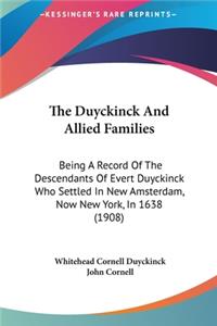 Duyckinck And Allied Families