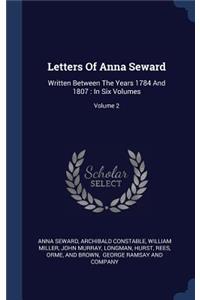 Letters Of Anna Seward