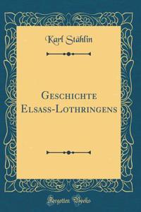 Geschichte ElsaÃ?-Lothringens (Classic Reprint)