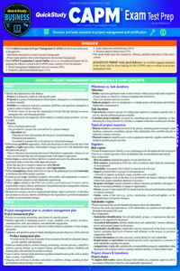 Quickstudy Capm(r) Exam Test Prep