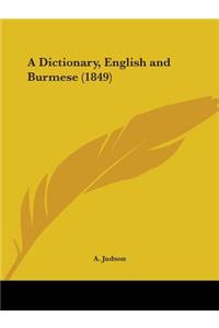 Dictionary, English and Burmese (1849)