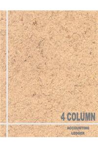 4 Column Accounting Ledger