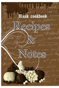 Blank cookbook