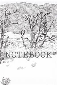 Notebook: Lake Trees, Rydal Water, Lake District. Dotted (6 X 9): Dotted Paper Notebook