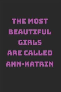 Ann-Katrin Girl Woman Notebook