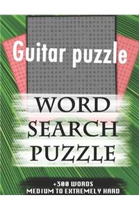 Guitar puzzle WORD SEARCH PUZZLE +300 WORDS Medium To Extremely Hard