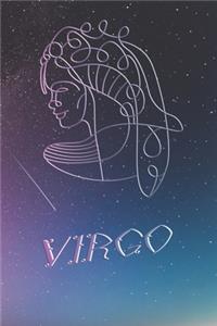 Zodiac Sign Notebook Virgo