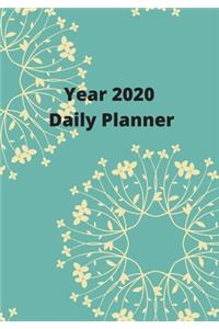 Year 2020 Fully Dated Monthly, Weekly And Daily Calender Planner