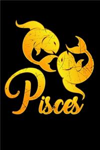 Pisces: 100 page 6 x 9 Weekly journal to jot down your ideas and notes