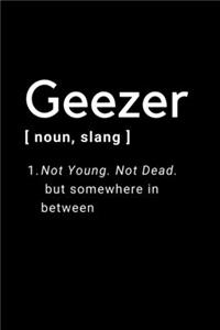 Geezer - Not Young, Not Dead. But Somewhere In Between