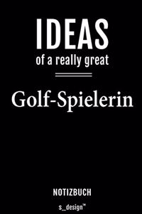 Notizbuch für Golf-Spieler / Golf-Spielerin