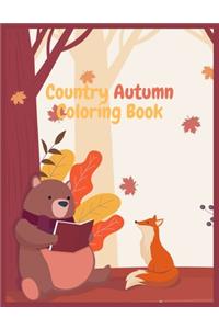 Country Autumn Coloring Book