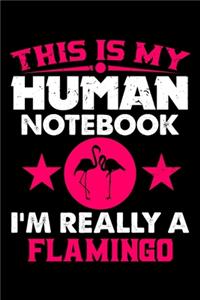 This Is My Human Notebook I'm Really a Flamingo