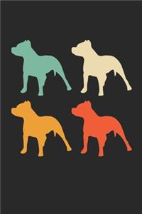 Pitbull Notebook - Retro Pitbull Journal - Vintage Pitbull Diary