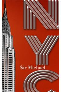 NYC chrysler Building Orange Blank note Book $ir Michael Designer edition