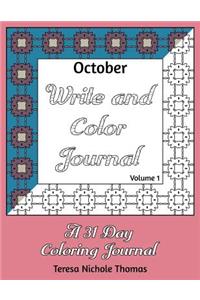 October Write and Color Journal - Volume 1