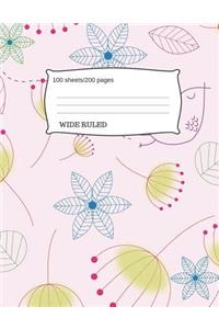 Floral Design Composition Notebook