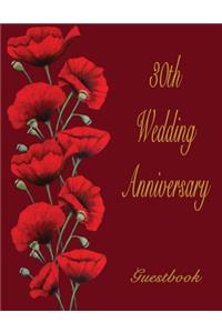 30th Wedding Anniversary Guestbook