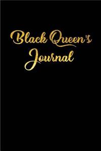 Black Queen's Journal: Blank Lined Journals (6"x9").Great gifts men and women as African American, Black History Month journal, Black Pride, Black Lives Matter, Melanin jo