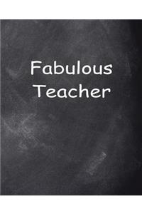 Fabulous Teacher Chalkboard Design School Composition Book 130 Pages