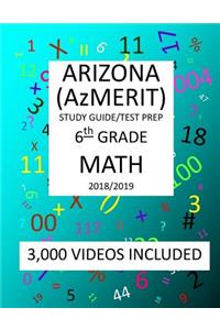 6th Grade ARIZONA AzMERIT, MATH, Test Prep