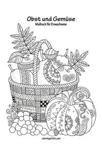 Malbuch mit Obst und Gemüse für Erwachsene 1