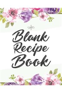 Blank Recipe Book: Blank Recipe Journal: Write Your Favorite Recipes in Your Own Blank Cookbook: 100 Pages: Made in USA