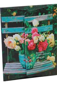 Peonies & Roses Writing Set