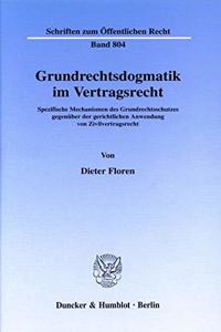 Grundrechtsdogmatik Im Vertragsrecht