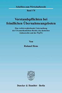 Vorstandspflichten Bei Feindlichen Ubernahmeangeboten