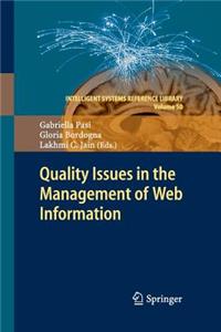 Quality Issues in the Management of Web Information