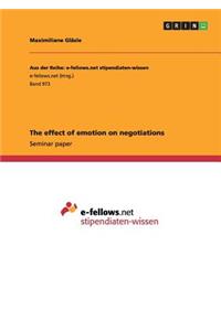 effect of emotion on negotiations