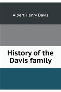 History of the Davis Family