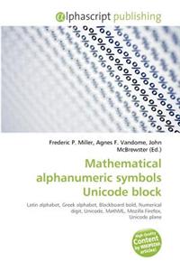Mathematical Alphanumeric Symbols Unicode Block