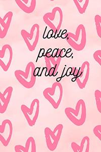 Pink Hearts Notebook for Girls
