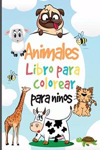 Libro para colorear de animales para niños
