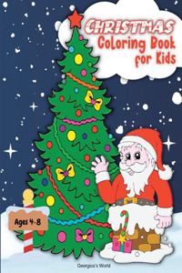 Christmas Coloring Book for Kids Ages 4-8