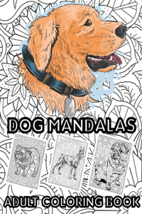 Dog Mandalas - Adult Coloring Book