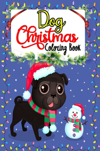 Dog Christmas Coloring Book