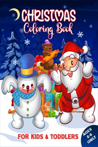 Christmas Coloring Book For Kids & Toddlers