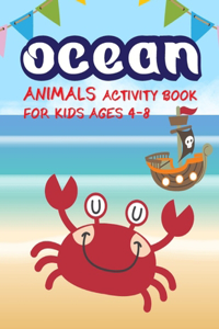 Ocean animals activity book for kids ages 4-8