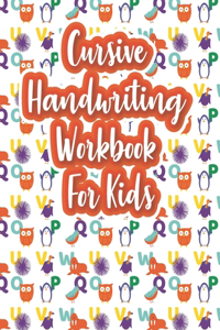 Cursive Handwriting Workbook For Kids