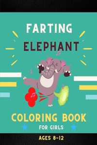 Farting elephant coloring book for girls ages 8-12