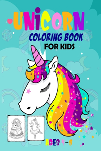 Unicorn coloring book for kids ages 4-8