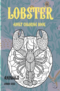 Adult Coloring Book Jumbo size - Animals - Lobster