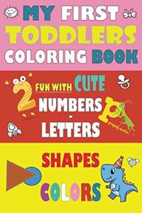 My First Toddler Coloring Book