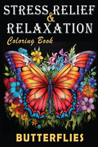 Butterflies Adult Coloring Book